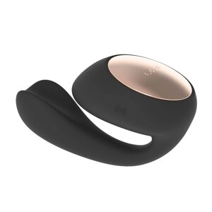 Смарт-вібратор LELO Ida Wave Black, вагінально-кліторальний, технологія WaveMotion, 2 мотори - CherryLove