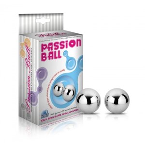 Вагінальні кульки LoveToy Passion Dual Balls Сріблясті - CherryLove