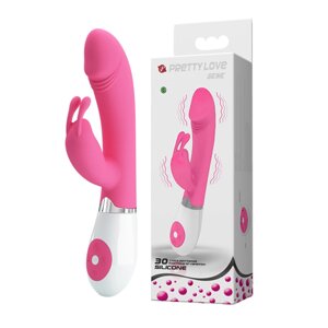 Вібратор LyBaile Gene-Silicone Vibrator Рожевий - CherryLove