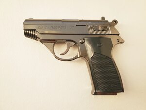 Металева турбо-запальничка у формі пістолета