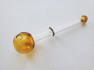 Скляна трубка Oil Pipe з боросилікатного скла " Кільце "