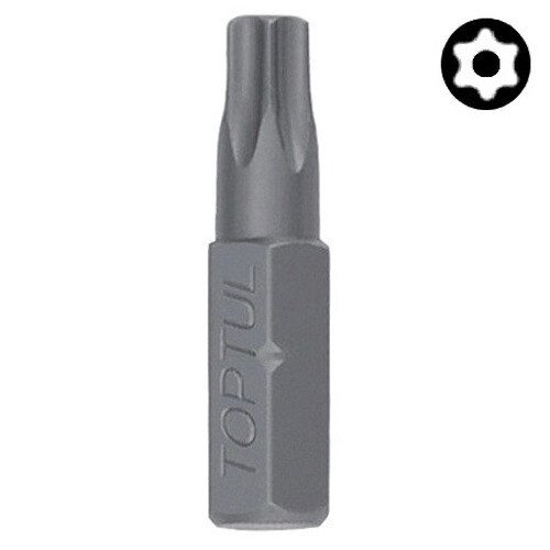 Біта TORX з отвором TOPTUL 1/4" 25 мм T10 FSGA0810 від компанії STOmag - фото 1