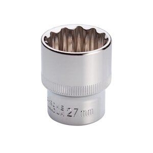 Головка дванадцятигранна, 1/2", 27 мм INTERTOOL ET-0227