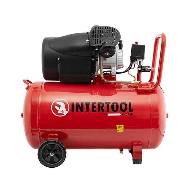 Компресор 100 л, 2.23 кВт, 220 В, 10 атм, 354 л / хв, 2 циліндра INTERTOOL PT-0005 від компанії STOmag - фото 1