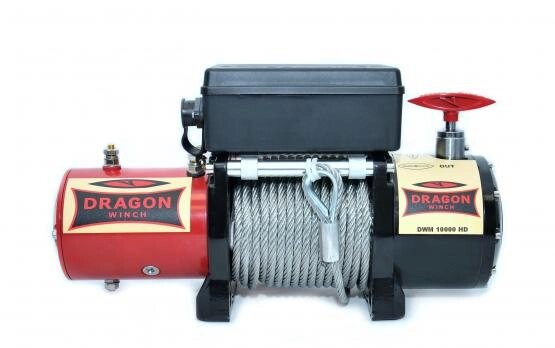 Лебідка зі сталевим тросом Dragon Winch DWM 10000 HD, 12V від компанії STOmag - фото 1