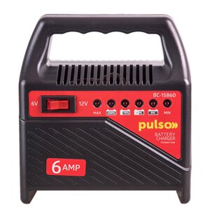 Зарядний пристрій 6&12V/6A/15-80AHR/світлодіодн. індик. PULSO BC-15860