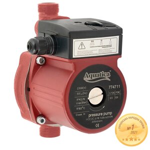 Насос для підвищення тиску 120Вт Hmax 9м Qmax 30л / хв Ø "160мм + гайки Ø" AQUATICA (774711)