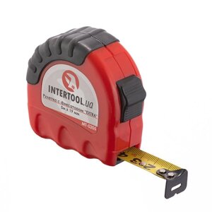 Рулетка з металевим полотном 5 м x 19 мм "EXTRA" INTERTOOL MT-0205