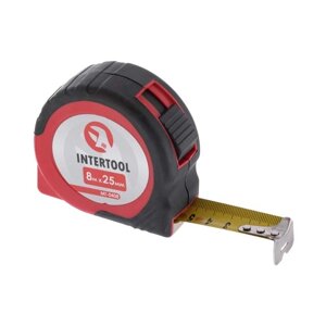 Рулетка з фіксатором 8м * 25мм INTERTOOL MT-0408