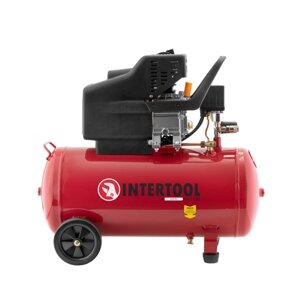 Компресор 50 л, 1.5 кВт, 220 В, 8 атм, 206 л / хв. INTERTOOL PT-0003