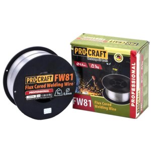 Флюсовий зварювальний дріт 0.8 мм 1 кг Procraft FW81