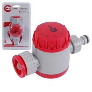 Таймер подачі води для поливу, автоматичний з фільтром + адаптер з різьбленням 1/2" INTERTOOL GE-2011