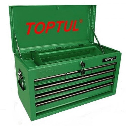 Тумба-ящик для інструменту 6 секцій 660x307x378 TOPTUL TBAA0601 від компанії STOmag - фото 1