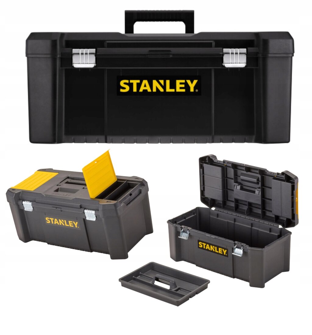 Ящик для інструменту 26" Stanley "ESSENTIAL" пластиковий STST82976-1 від компанії STOmag - фото 1