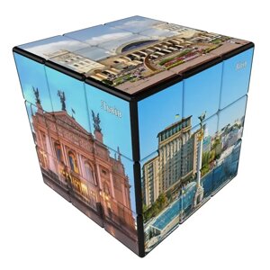 Кубик рубіка V-CUBE 3х3 Ukraine Брендовий кубик Міста України