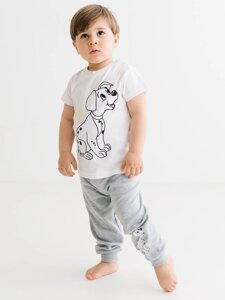 Комплект (футболка, шорты) 101 Dalmatians 92 см (2 года) Disney DL17604 Бело-серый 8691109886835