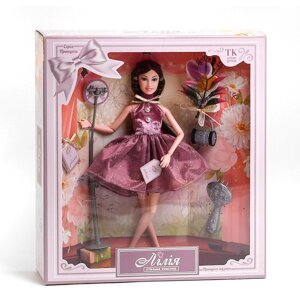 Лялька з аксесуарами 30 см Kimi Принцеса музики Малинова 4660412546211