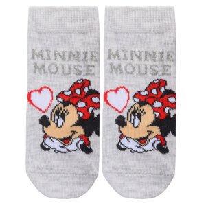 Носки Minnie Mouse Disney 10-12 см (6-12 мес) MN18991-3 Серо-красный 2891144934362
