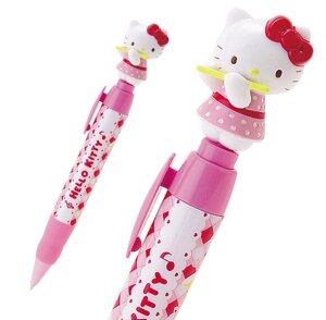 Ручка кулькова із фігуркою Hello Kitty Sanrio Чорна 881780562168