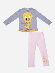 Спортивный костюм Looney Tunes Cimpa 122 см (7 лет) LT18496 Серо-розовый 8691109928566
