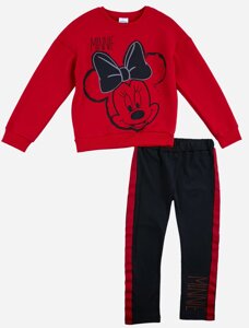 Спортивный костюм Minnie Mouse Disney 122 см (7 лет) MN18391 Черно-красный 8691109929860