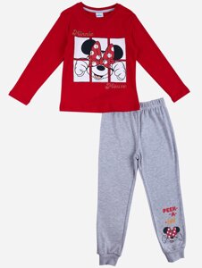 Спортивний костюм Minnie Mouse Disney 104 см (4 роки) MN18488 Сіро-червоний 8691109931139