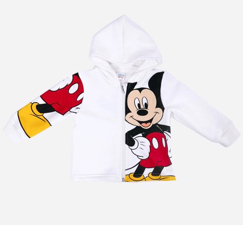 Толстовка Mickey Mouse Disney 80-86 см (12-18 міс) MC18327 Білий 8691109924063