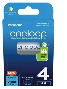 Акумулятори panasonic eneloop NI-MH HR6/AA 2000 mah 4 шт