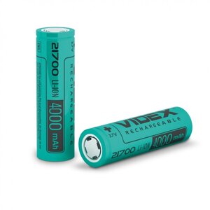 Аккумулятор Videx Li-Ion 21700(без захисту) 4000mAh bulk/1pc 25/300