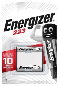 Батарейка energizer CR223/CR-P2 6V lithium photo 1 шт.