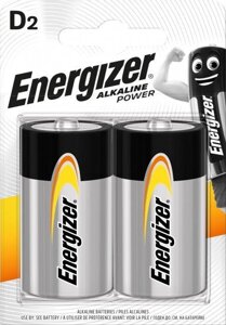 Батарейка energizer D/LR20 alkaline power 2 шт.