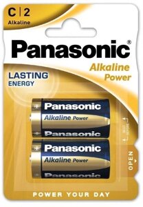 Батарейка panasonic LR14/C alkaline POWER lasting energy 2 шт.