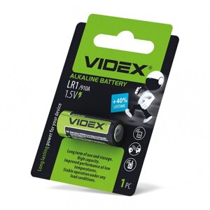 Батарейка лужна Videx LR1 1шт