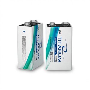 Батарейка сольова titanum 6F22 shrink VIDEX (20/480)