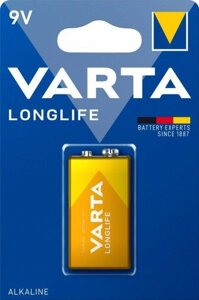 Батарейка VARTA longlife 6LR61 alkaline 1 шт.