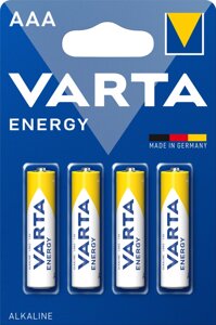 Батарейки VARTA Energy AAA/LR03 Alkaline 4 шт.