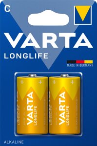 Батарейки VARTA longlife LR14/C alkaline 2 шт.