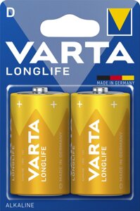 Батарейка VARTA longlife LR20/D alkaline 2 шт.
