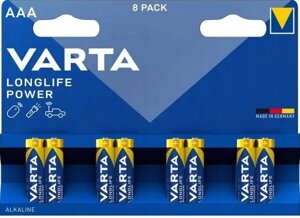 Батарейки VARTA longlife POWER AAA/LR03 alkaline 8 шт.