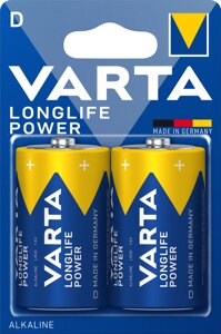 Батарейки VARTA longlife POWER D/LR20 2 шт.