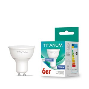 Лампа LED titanum MR16 6W GU10 4100K 220V TLMR1606104