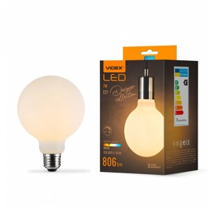 LED-лампа VIDEX Filament VL-DG80MO 7W E27 3000K Porcelain dimmable (50 шт. ясть)