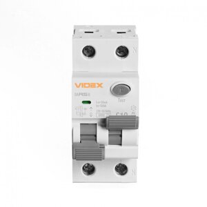 VIDEX resist диференційний автомат ас 2п 30ма 6ка C 10а VF-RS6-DA2ac10
