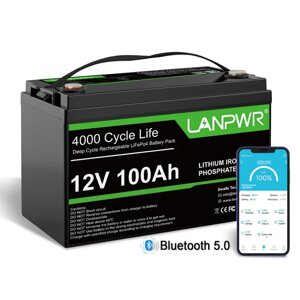 Акумулятор lanpwr LFP12-100 BT with bluetooth 5.0 (BMS 100а)