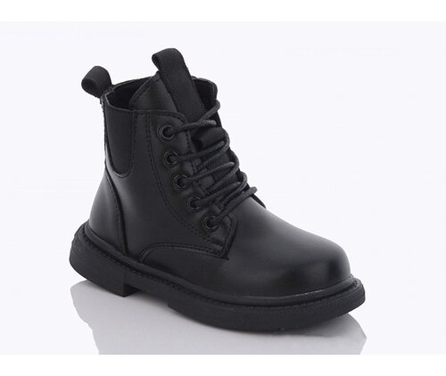 Демісезонні черевики для дівчаток Леопард Z1155/32 Чорні 32 розмір