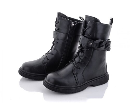 Демісезонні черевики для дівчаток PALIAMENT A8511-1/35 Чорні 35 розмір