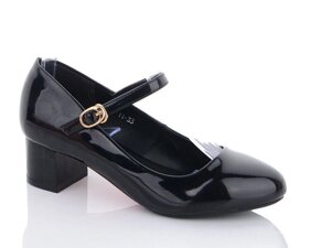 Туфлі для дівчаток Hongquan BZ1155/33 Чорні 33 розмір