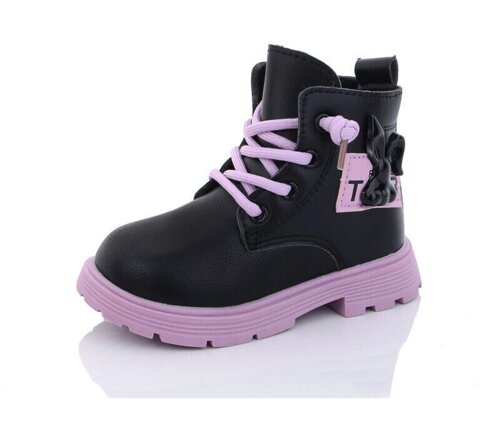 Зимові черевики для дівчаток Канарейка T1531-5/24 Чорні 24 розмір