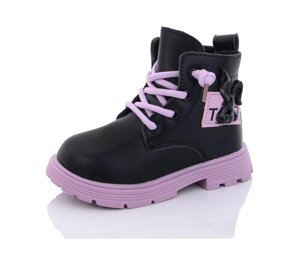 Зимові черевики для дівчаток Канарейка T1531-5/26 Чорні 26 розмір