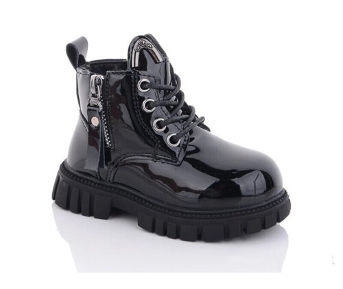 Зимові черевики для дівчаток Леопард G8012-1/25 Чорні 25 розмір